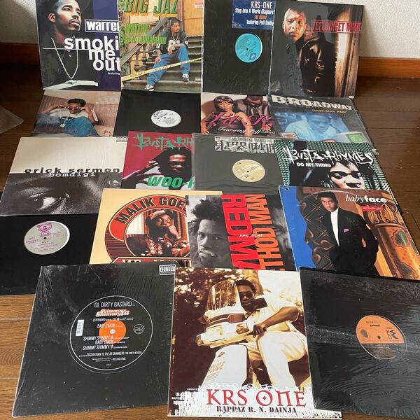 1990年代 ヒップホップ レコード 19枚セット★HIPHOP R&B ダンスミュージック DJ 90s リル キム バスタ ライムズ レッドマン KRS-ONE