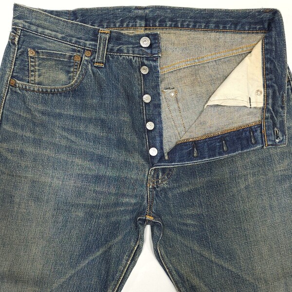 USAバレンシア製Levi'sリーバイス501XXヴィンテージ47年モデル復刻デニムパンツ赤耳ビッグEセルビッジ47501-0191ヒゲBigEハチノス00年代製