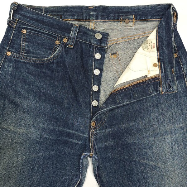 Levi'sリーバイス501XXヴィンテージ復刻37501デニムパンツ日本製セルビッジ赤耳ビッグEジーンズ37年モデルBigEヒゲ ハチノス エイジング