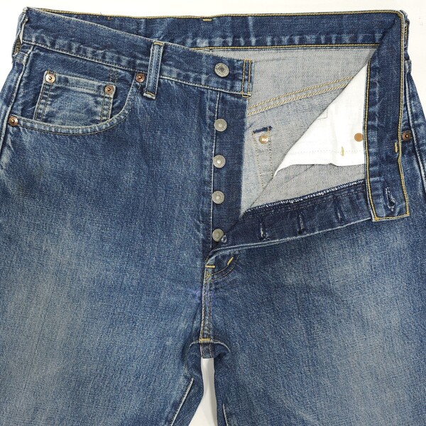 Levi'sリーバイス503BXXデニムパンツ日本製ヴィンテージ復刻セルビッジ赤耳ビッグEエイジング503B-XXブルーデニム90sジーンズBigEフェード