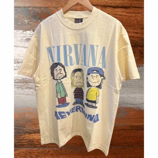 送料無料 Lサイズ ニルヴァーナ NIRVANA バンド Tシャツ ヴィンテージ加工 オーバーサイズ