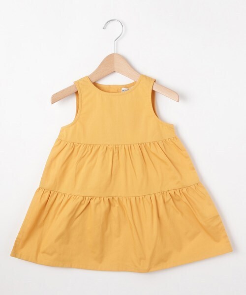 新品 SHOO・LA・RUE/Kids Aラインノースリーブワンピース イエロー(032) 15(150cm) 定価2198円