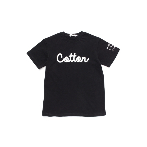 新品 THE SHOP TK CottonロゴTシャツ ブラック 140cm 定価1089円