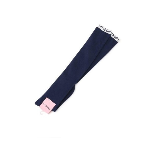 新品 PINK-latte ロゴニーハイソックス ネイビー 22~24cm 定価770円