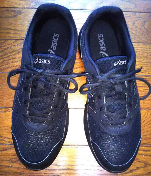 即決・送料込み★ASICS アシックス★美品・メッシュ 軽量 ウォーキング ジョギング STORMER 2 TJG142★黒 US11.5(29cm) 特大サイズ
