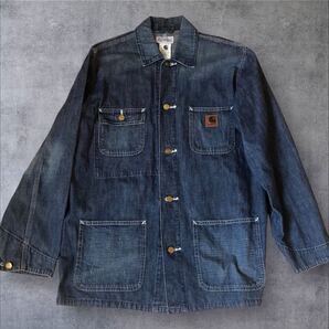 カーハート carhartt デニム カバーオール チョアコート XL 濃紺