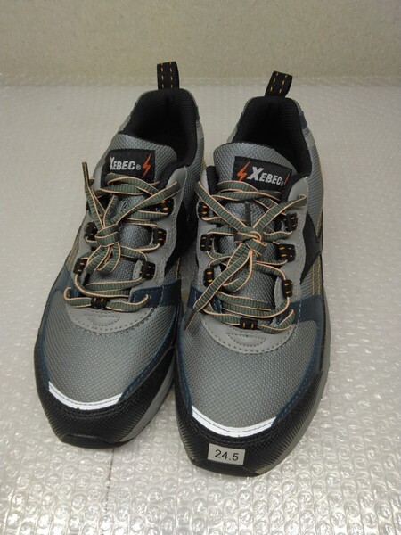 送料込 24.5 安全靴 セイフティシューズ 作業靴 XEBEC