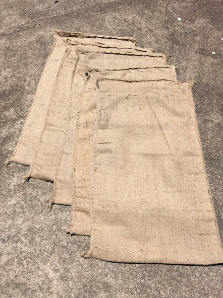 送料込 麻袋 20枚 麻 あさ 袋 養生 当物 保管 農業 農産物