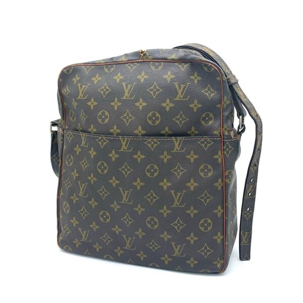 LOUIS VUITTON マルソー モノグラム ダヌーブ 旧型 ショルダーバッグ PVC レザー クロスボディ 斜め掛け 肩掛け LV ユニセックス ブラウン