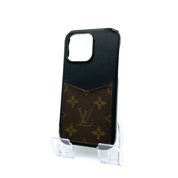 LOUIS VUITTON iPhone14 Pro Max ケース モノグラム アイフォン スマホケース 携帯ケース ユニセックス ブラウン ブラック