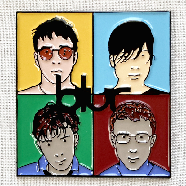 ブラー blur アルバムジャケット ロックバンド◆ピンバッジ ピンズ バッチ ブローチ◆音楽 UKロック ブリットポップ オルタナ