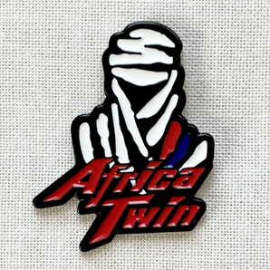 アフリカツイン Africa Twin パリ・ダカールラリー パリダカ CRF◆ピンバッジ ピンズ バッチ ブローチ◆バイク ホンダ オフロード