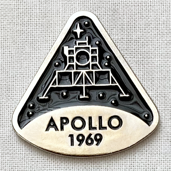 アポロ APOLLO 11号 1969年 月面着陸 Moon スペース◆ピンバッジ ピンズ バッチ ブローチ◆SF NASA 宇宙 地球