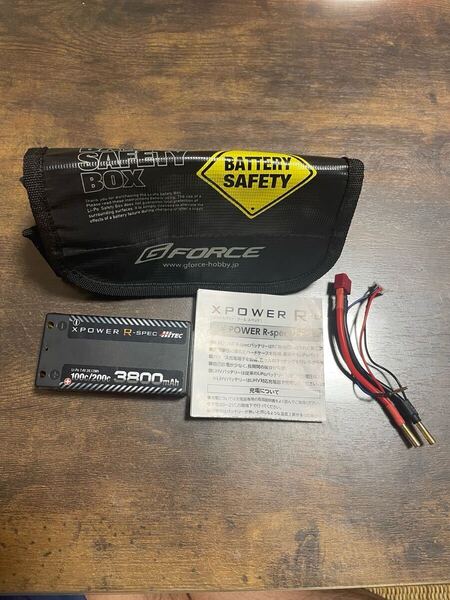 ハイテック リポバッテリー XPOWER Li-Po R-SPEC 3800mAh ジーフォース セーフティバック付き