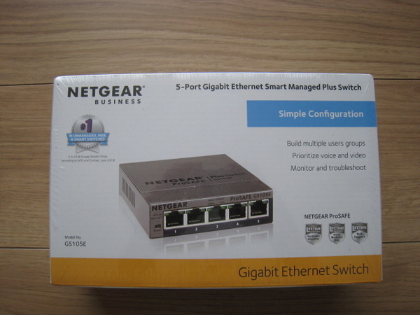NETGEAR ギガビット5ポートスマートスイッチ GS105E