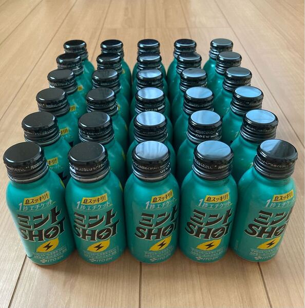 【 送料無料 中性洗剤洗浄済 ミントSHOT 空き缶 アルミ ボトル 100ml 30本 】子供 工作 宿題 アート 作品 収納 保管 整理 小物入 携帯 容器