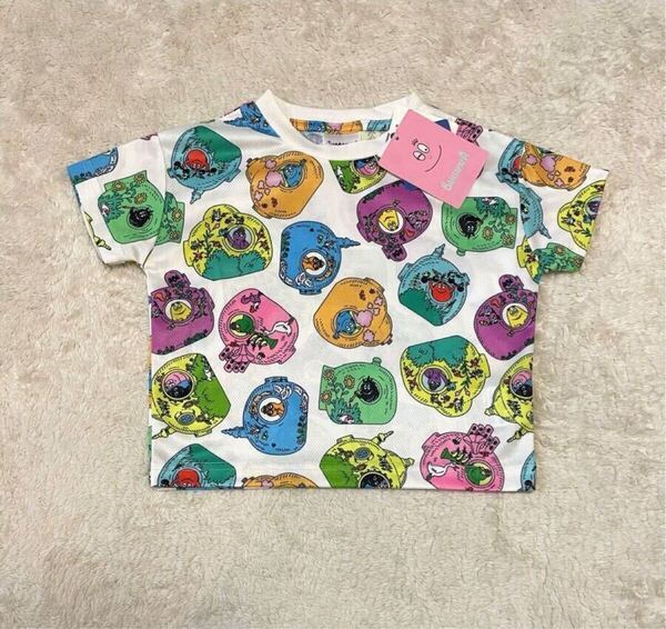 送料無料★新品タグ付き★バーバパパ★さらっとメッシュTシャツ★90★吸水速乾★男の子女の子キッズベビー子供幼稚園保育園体操教室絵本