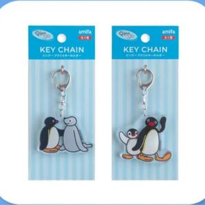 新品★ピングーPINGU★キーホルダー★2種★アミファamifa2025★ピンガ&ロビ★クレイキャラアクリル