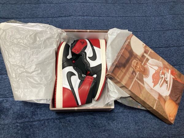 Nike Air Jordan 1 Retro High OG Black Toe Reimagined 26cm