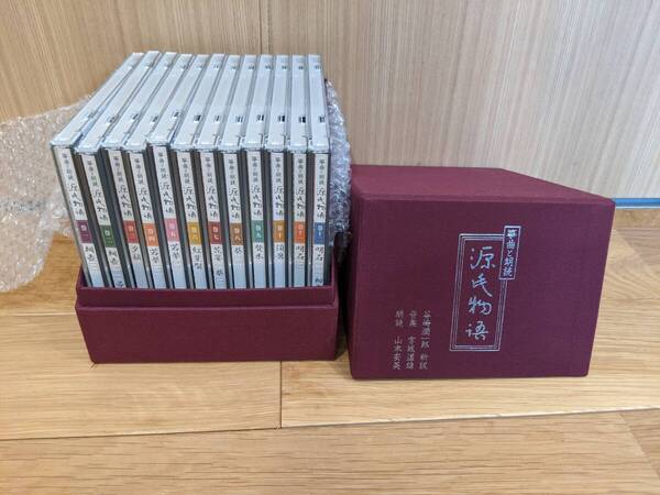 箏曲と朗読 源氏物語 CD-BOX 全12巻 朗読:山本安英、音楽・作曲:宮城道雄 *布製ケース入り*