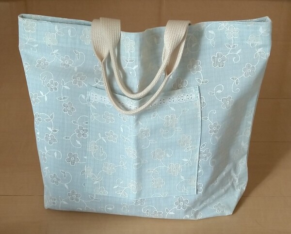 ② ハンドメイド トートバッグ かばん サブバッグ ランチバッグ レッスンバッグ エコバッグ 大きめ