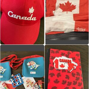 カナダ セット 土産 Canada キャップ エアカナダ ヘアバンド ノート