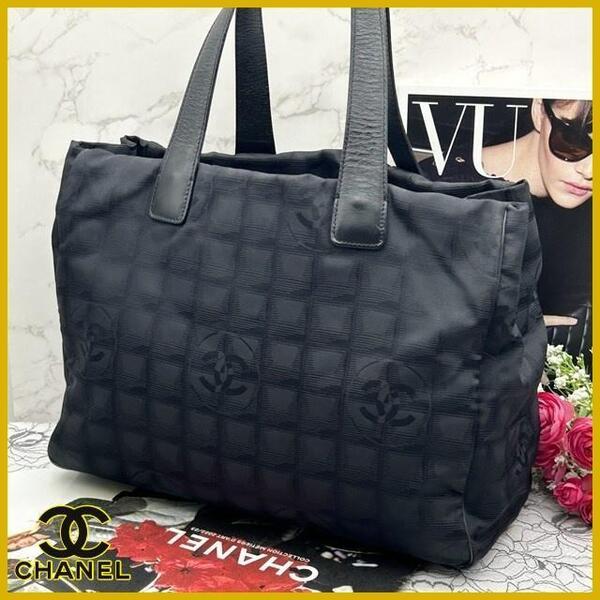 ★極美品★ CHANEL シャネル ニュートラベルライン トートバッグ MM