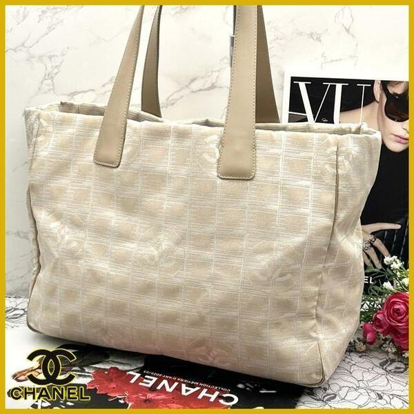 ★美品★ CHANEL シャネル ニュートラベルライン トートバッグ MM