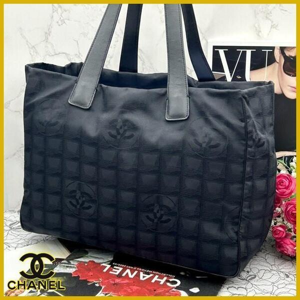 ★美品★ CHANEL シャネル ニュートラベルライン トートバッグ MM