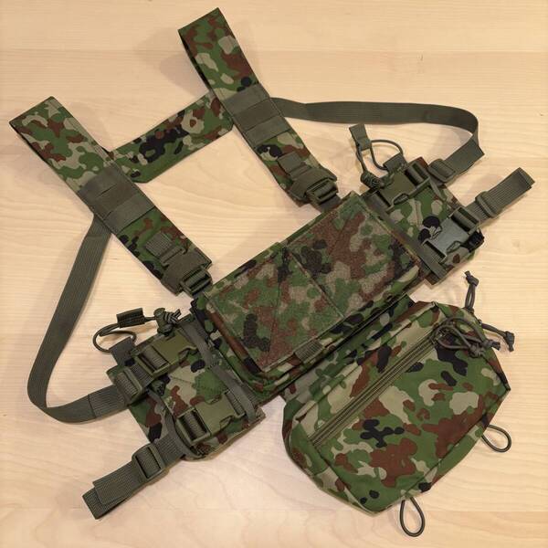 新品未使用 陸自迷彩 MK4 Spiritus Systems Type マイクロリグセット チェストリグ スピリタス 陸自 サバゲー スピリタス 自衛隊