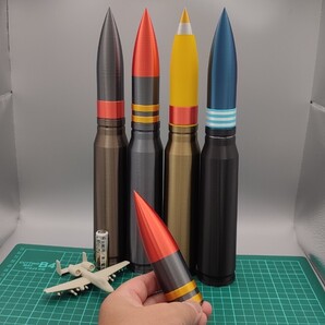 30x173mm 弾風 ダミーカート 「弾頭部分 B(APIDU風)」 1 個【送料無料】※薬莢と弾頭別売※(検) A-10 サンダーボルト II GAU-8 3