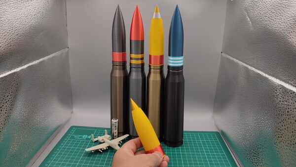 30x173mm 弾風 ダミーカート 「弾頭部分 C(HEI風)」 1 個【送料無料】※薬莢と弾頭別売※(検) A-10 サンダーボルト II GAU-8 2