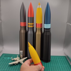 30x173mm 弾風 ダミーカート 「弾頭部分 C(HEI風)」 1 個【送料無料】※薬莢と弾頭別売※(検) A-10 サンダーボルト II GAU-8 3