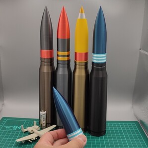 30x173mm 弾風 ダミーカート 「弾頭部分 E(Practice風A)」 1 個【送料無料】※薬莢と弾頭別売※(検) A-10 サンダーボルト II GAU-8 2