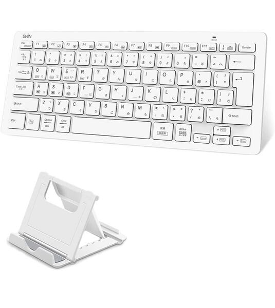 日本語配列 bluetooth キーボード マルチペアリング ワイヤレス キーボード アイパッド タブレット用 ブルートゥース スタンド付き