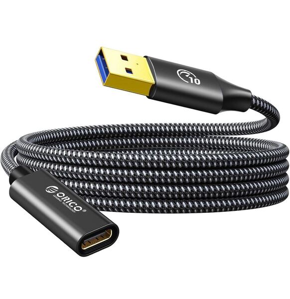 ORICO USB変換ケーブル 変換アダプタ USB-A (オス) to Type-C (メス) 変換コネクタ USB-A 3.1 Gen2 10Gbps 高速データ転送 ACF31-10 (1m)