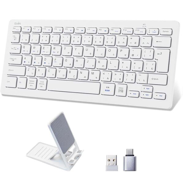 EWiN キーボード ワイヤレス bluetoothとusb無線両対応 JIS日本語配列 小型 mac android ios Windows多OS対応