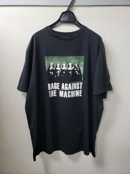 RAGE AGAINST THE MACHINE レイジ ブラックTシャツXL 古着 半袖