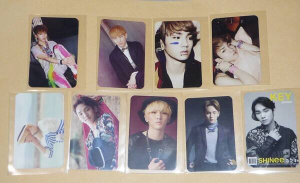 SHINee KEY キー 日本盤CD封入トレカ PhotoCard9枚(おまけ付)