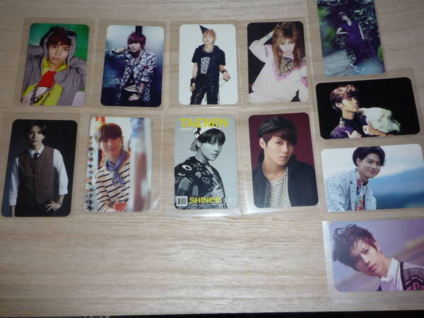 SHINee テミン Taemin 日本盤CD封入トレカ PhotoCard 12枚 おまけ生写真付き