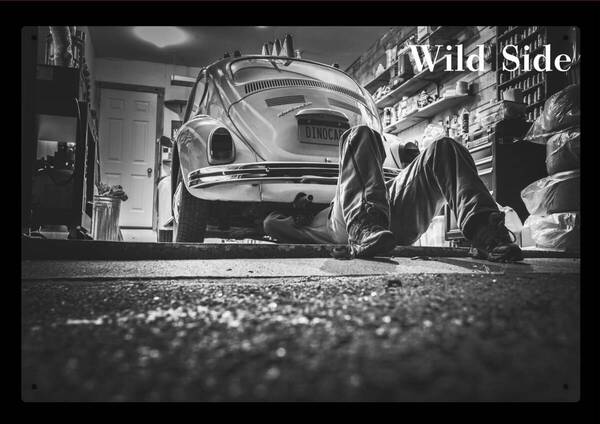 Wild Side / 大型60cm / 自動車シリーズ 多数あります! ガレージ お洒落 インテリア / 新品看板 / 送料無料・匿名配送