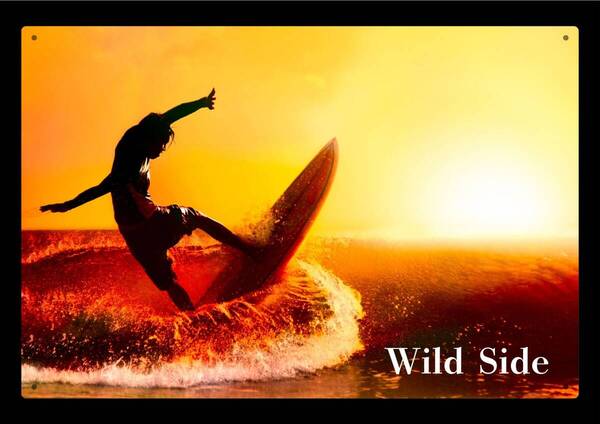 Wild Sideシリーズ / 大型60cm /サーフィン・シリーズ01 新品看板 / 送料無料