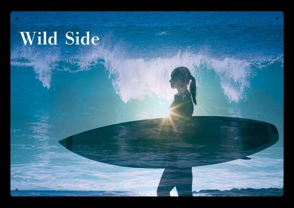 Wild Sideシリーズ / 大型60cm /サーフィン・シリーズ03 新品看板 / 送料無料