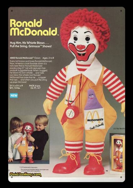 大型60cm / USA看板シリーズ / マクドナルド おもちゃ / 新品看板 / 送料無料・匿名配送します
