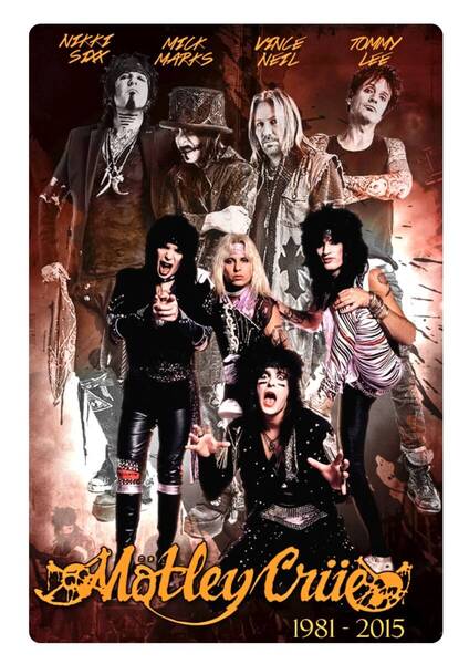 迫力!! 大型60cm!! / USA看板シリーズ / MOTLEY CRUE / 新品看板 / 送料無料