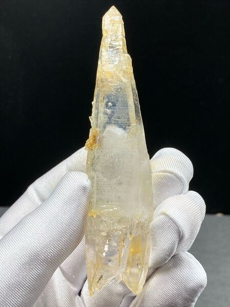 【激レア】ネパール ガネッシュヒマール産 ヒマラヤ水晶 約45g 褐鉄鉱 アンフィボール ゴールデンヒーラー 0418