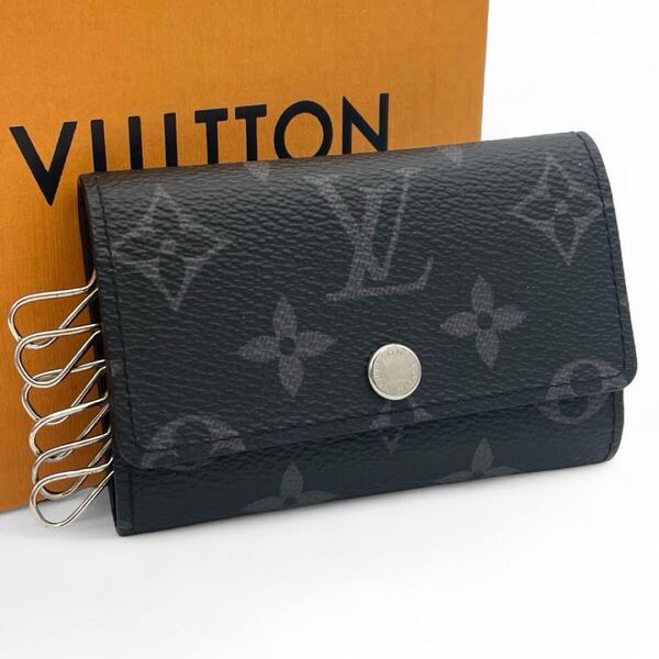 LOUIS VUITTON ルイヴィトン ミュルティクレ6 6連 キーケース モノグラム エクリプス グレー