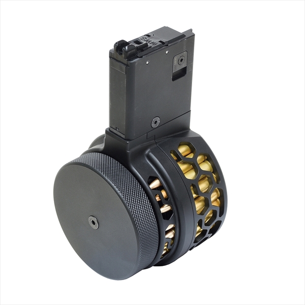 DYTAC Xmag X-15タイプ 100連 GBB ドラム マガジン ( マルイ GBB M4 シリーズ MWS 対応用) リキッドチャージ式ガスマガジン