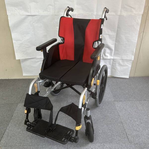 【中古車椅子】松永製作所 自走介助式車椅子 ネクストコア・アジャスト NEXT-61B 介護用品 移動 多機能車いす《洗浄・消毒済み》