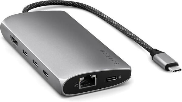 Satechi V3 マルチ USB-C ハブ 8-in-1 (スペースグレイ)
